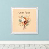 Herfstbloemen Canvas Afdruk (Insitu (Houten vloer))