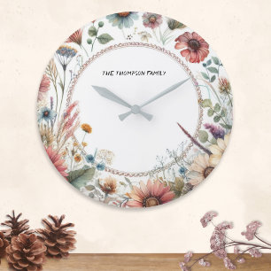 Herfstbloemen Elegante Natuur Bloemstuk Persoonlij Grote Klok