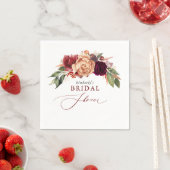 Herfstbloemen Elegante Rustieke Bruids-Shower Servet (Insitu)