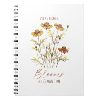 Herfstbloemen | Elke bloem bloeit in zijn eigen ti Notitieboek