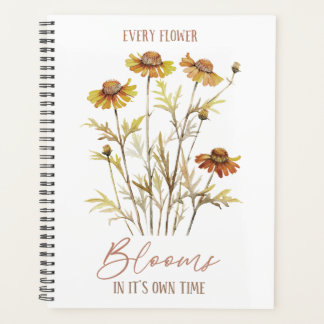 Herfstbloemen|Elke bloem bloeit in zijn eigen tijd Planner