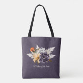 Herfstbloemen en Pampasgras Moeder van de Bruid Tote Bag (Achterkant)
