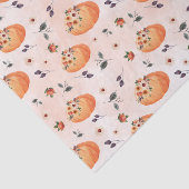 Herfstbloemen en Pompoenen Tissuepapier (Detail)