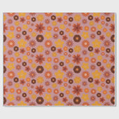 Herfstbloemen Gezellige Herfst Verjaardagsfeest Na Cadeaupapier (Vlak)