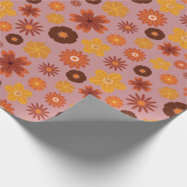 Herfstbloemen Gezellige Herfst Verjaardagsfeest Na Cadeaupapier