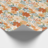 Herfstbloemen - Herfst Bloemenweide Cadeaupapier (Hoek)