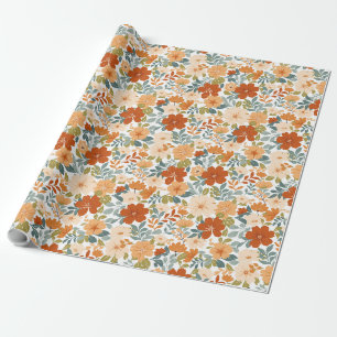 Herfstbloemen - Herfst Bloemenweide Cadeaupapier