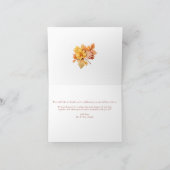 Herfstbloemen | Herfst dank u Bedankkaart (Binnen)