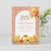 Herfstbloemen | Herfst Vrijgezellenfeest Kaart (Staand voorkant)