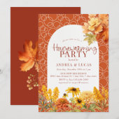 Herfstbloemen | housewarming kaart (Voorkant / Achterkant)