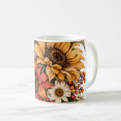 Herfstbloemen Koffiemok (Voorkant rechts)