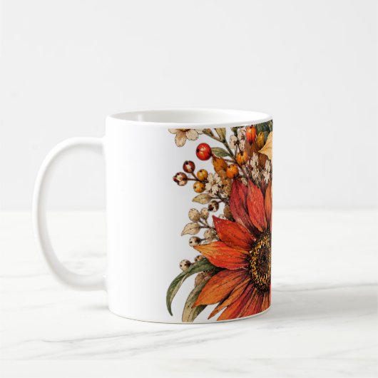 Herfstbloemen Koffiemok (Links)