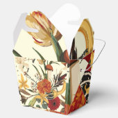 Herfstbloemen, kruiden en paddenstoelen naadloos. bedankdoosjes (Geopend)