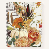 Herfstbloemen, kruiden en paddenstoelen. notitieboek (Voorkant)