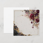 Herfstbloemen met gouden accenten kaart (Voorkant / Achterkant)