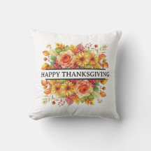 Herfstbloemen met Happy Thanksgiving