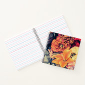 herfstbloemen oranje notitieboek (Binnen)