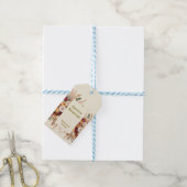 Herfstbloemen personaliseren cadeaulabel (Met Touw)