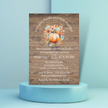 Herfstbloemen Pompoen, Rustieke Houten Thanksgivin