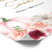 Herfstbloemen Pompoenbaby's zijn zoet Poster (Hoek)