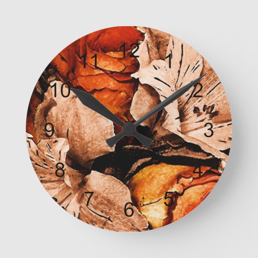 Herfstbloemen Ronde Klok (Voorkant)