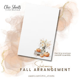 Herfstbloemen Shabby Chic ontwerp briefpapier