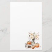 Herfstbloemen Shabby Chic ontwerp briefpapier (Voorkant)