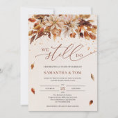 Herfstbloemen Sinaasappel goudsbloem doen we nog s Kaart (Voorkant)