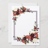 Herfstbloemen Terracotta Crème Burgundy bloemstuk  Kaart (Voorkant)