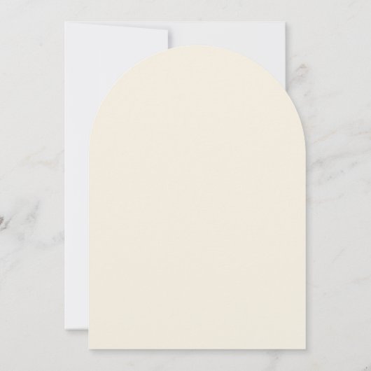 Herfstbloemenbrand Sinaasappel rustieke boogbruilo Kaart (Achterkant)