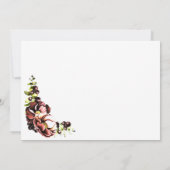 Herfstbloemenbruiloft save the date (Achterkant)