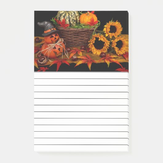 Herfstbloemendecor Post-it® Notes (Voorkant)
