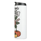 Herfstbloemenmarkt en pompoen thermosbeker (Geroteerd rechts)