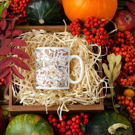 Herfstbloemenrustieke Mok