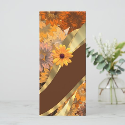  herfstbloemmotief (Staand voorkant)