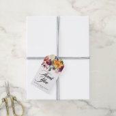 Herfstbloesem Bloemige Bruidsdouche Bedankt Cadeaulabel (Met Touw)