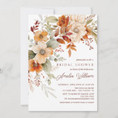 Herfstbloesem bruidsdouche uitnodiging (Voorkant)