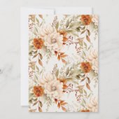 Herfstbloesem Thanksgiving Kaart (Achterkant)