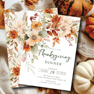 Herfstbloesem Thanksgiving Kaart
