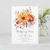Herfstbloesem Thanksgiving Kaart (Staand voorkant)