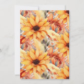 Herfstbloesem Thanksgiving Kaart (Achterkant)