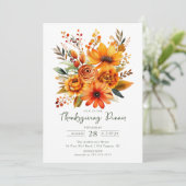 Herfstbloesem Thanksgiving Kaart (Staand voorkant)