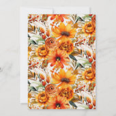 Herfstbloesem Thanksgiving Kaart (Achterkant)