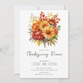 Herfstbloesem Thanksgiving Kaart (Voorkant)