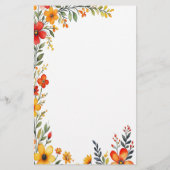 Herfstbloesems Briefpapier (Achterkant)