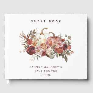 Herfstbloesems 'een klein pompoentje' Baby Shower Gastenboek