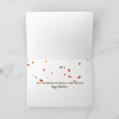 Herfstboeken met Regen Verjaardag Kaart (Binnen)