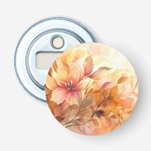 Herfstboeket Button Flesopener (Voorkant)