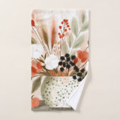 Herfstboeket en Roestgevlekte Pot Bad Handdoek (Handdoek)