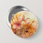 Herfstboeket Ronde Button 7,6 Cm (Voorkant /achterkant)